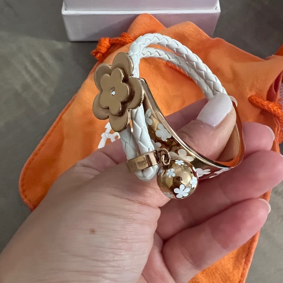 Folli Follie Ladies Plated White & Rose Gold Rope Bracelet - Picture 5 of 5